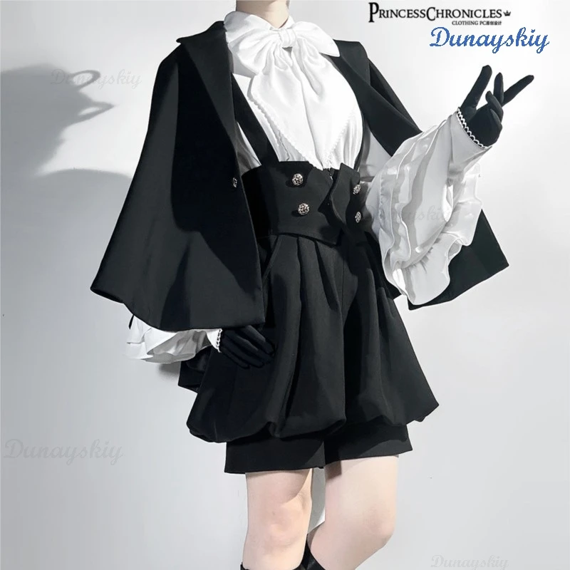 Original Lolita Ouji Jirai Kei Lolita Clothes Women Femboy Outfit Court Vintage Elegant Dark Cute Prince-style Shirt Shorts Set
Original Lolita Ouji Jirai Kei Lolita Clothes Women Femboy Outfit Court Vintage Elegant Dark Cute Prince-style Shirt Shorts Set