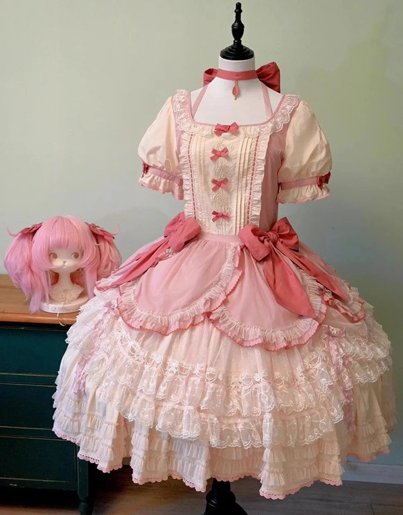 Kaname Madoka Cosplay Uniform Costume Magica Kaname Gothic Pink Dress Outfits Halloween Costume Outfit Upgraded Style
Kaname Madoka Cosplay Uniform Costume Magica Kaname Gothic Pink Dress Outfits Halloween Costume Outfit Upgraded Style