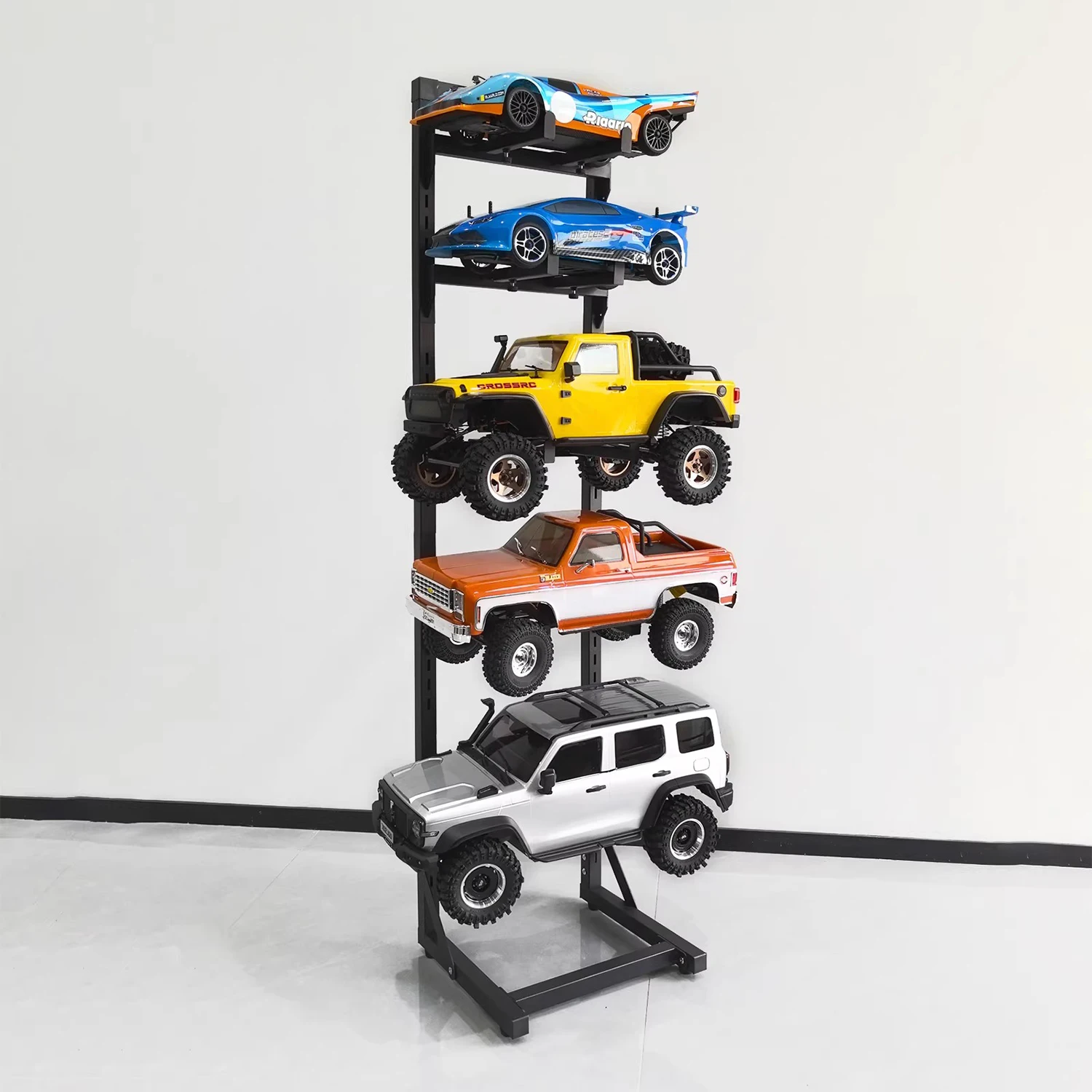 RC Car Display Rack Large Scale Standing Shelf Sturdy Storage Organizer for 1/10 1/18 1/24 Scale Remote Control Model
RC Car Display Rack Large Scale Standing Shelf Sturdy Storage Organizer for 1/10 1/18 1/24 Scale Remote Control Model