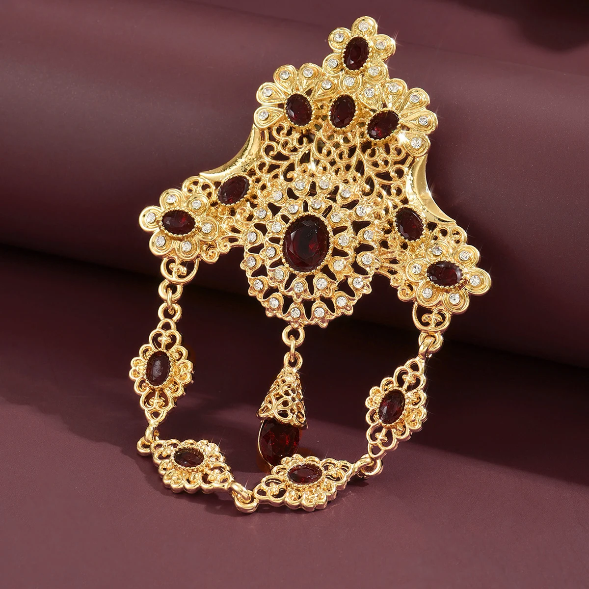 Sunspicems Chic Morocco Women Brooch Caftan Pins Hollow-out Flower Design Popular Arab Bridal Jewelry
Sunspicems Chic Morocco Women Brooch Caftan Pins Hollow-out Flower Design Popular Arab Bridal Jewelry