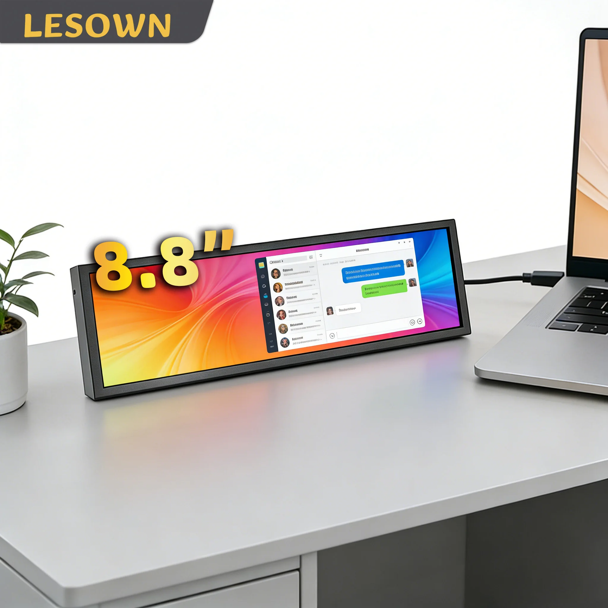 LESOWN 8.8 Inch Small Touchscreen Monitor 480x1920 IPS Portable Bar Screen PC Temperature Display for Raspberry Pi AIDA64 PC CPU
LESOWN 8.8 Inch Small Touchscreen Monitor 480x1920 IPS Portable Bar Screen PC Temperature Display for Raspberry Pi AIDA64 PC CPU