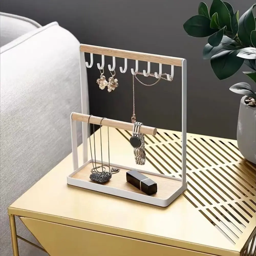 Stable Structure Jewelry Storage Rack Large Capacity Classic Design Jewelry Display Stand Stylish Iron and Wood
Stable Structure Jewelry Storage Rack Large Capacity Classic Design Jewelry Display Stand Stylish Iron and Wood