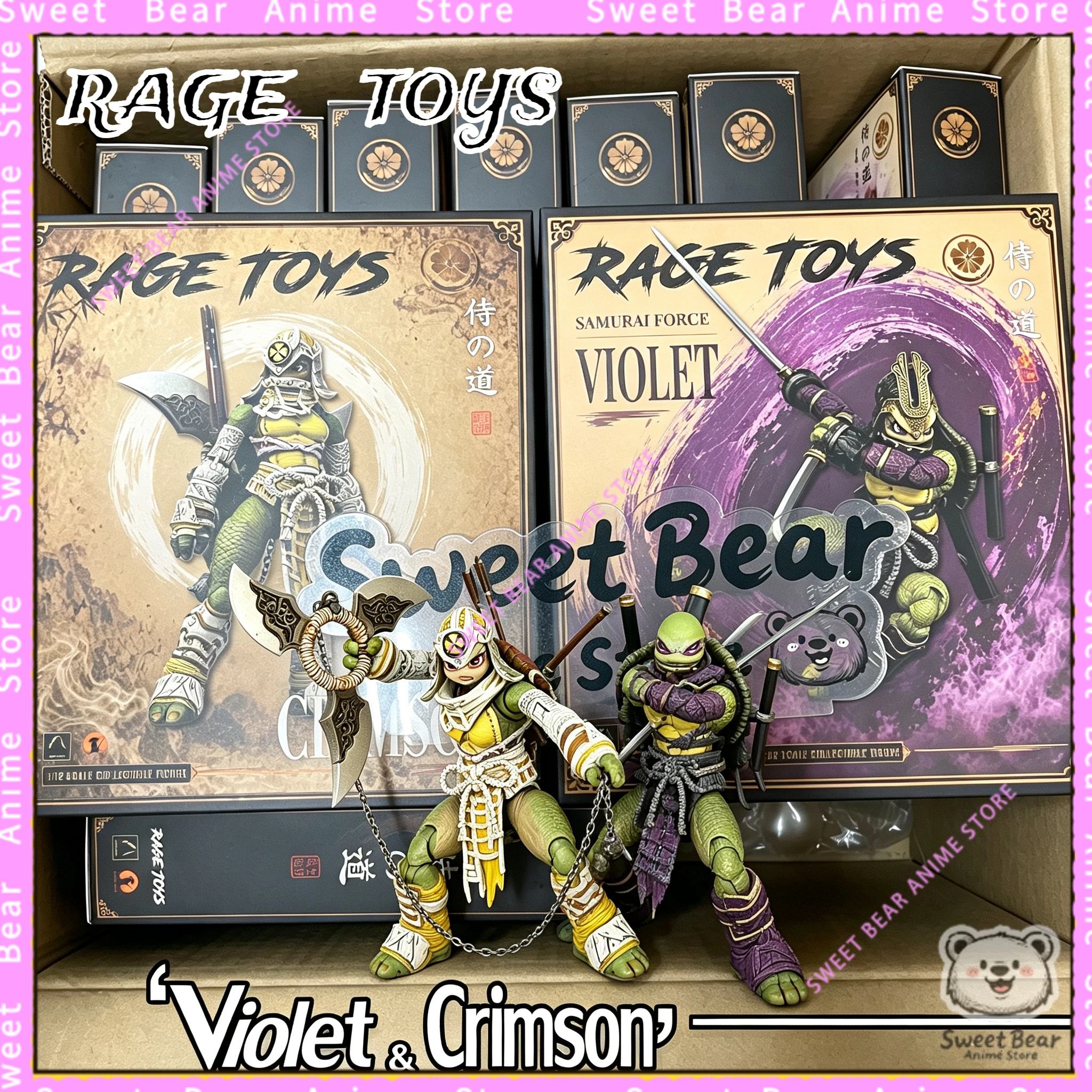 In Stock Rage Toys Turtle Sisters Crimson & Violet Samurai Force for TMNT 1/12 Action Figure Anime Model Trendy Toys Doll
In Stock Rage Toys Turtle Sisters Crimson & Violet Samurai Force for TMNT 1/12 Action Figure Anime Model Trendy Toys Doll
