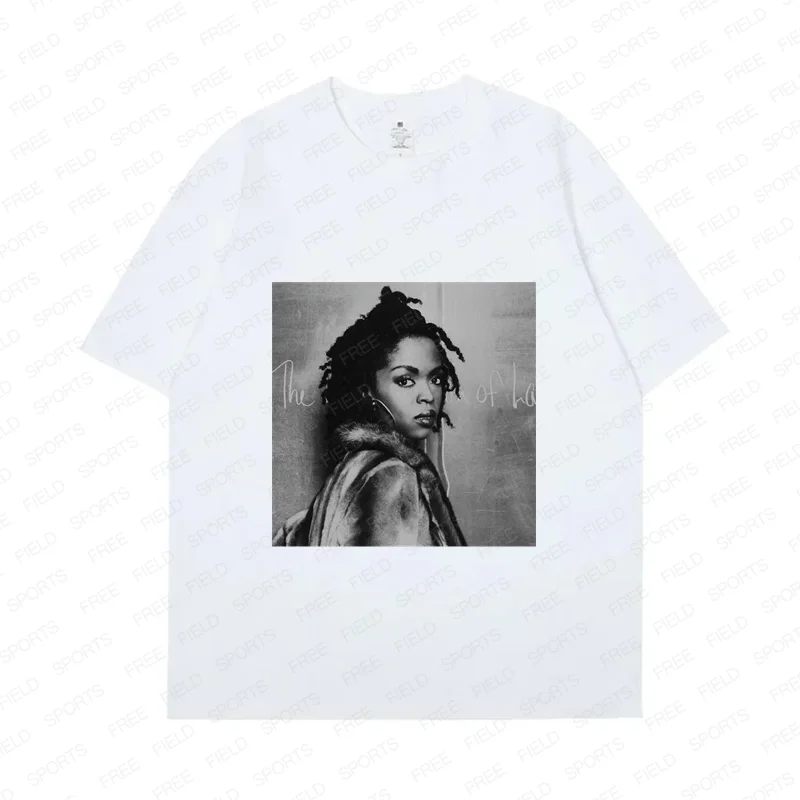 Футболка Fugees Band для мужчин и женщин, хлопковая тенниска с коротким рукавом, популярная в 90-х уличном стиле певицы Лаурин Хилл, топы в стиле ретро
Футболка Fugees Band для мужчин и женщин, хлопковая тенниска с коротким рукавом, популярная в 90-х уличном стиле певицы Лаурин Хилл, топы в стиле ретро