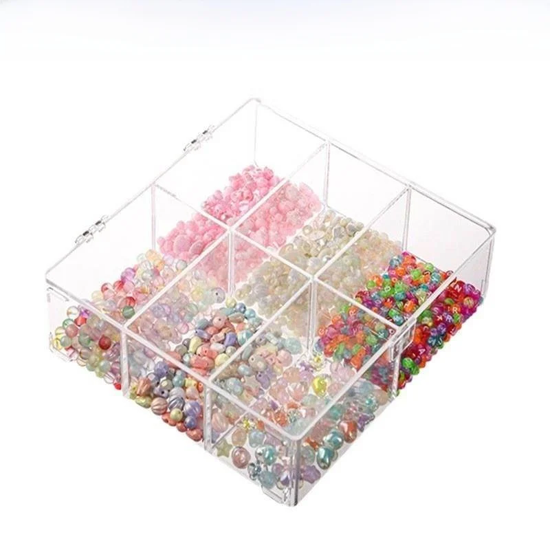 Acrylic Bead Storage Box DIY Handmade Grid Type Beads Transparent Desktop Organizer Home Storage Accessories Craft Supplies
Acrylic Bead Storage Box DIY Handmade Grid Type Beads Transparent Desktop Organizer Home Storage Accessories Craft Supplies