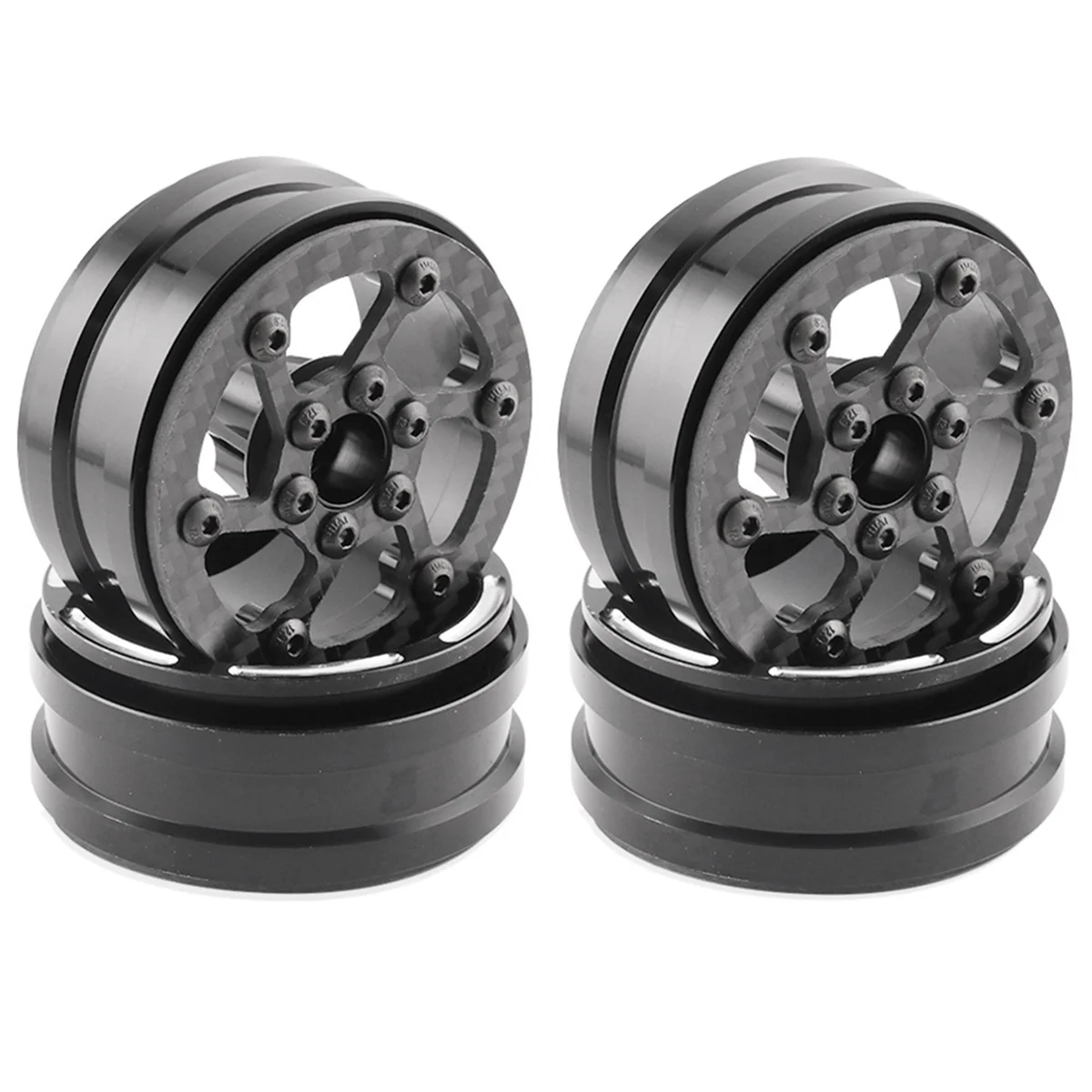 Y04A 4Pcs Carbon Fiber 1.9inch Beadlock Wheel Rim Wheel Hub for 1/10 RC Crawler Car Axial SCX10 TRX4 F
Y04A 4Pcs Carbon Fiber 1.9inch Beadlock Wheel Rim Wheel Hub for 1/10 RC Crawler Car Axial SCX10 TRX4 F