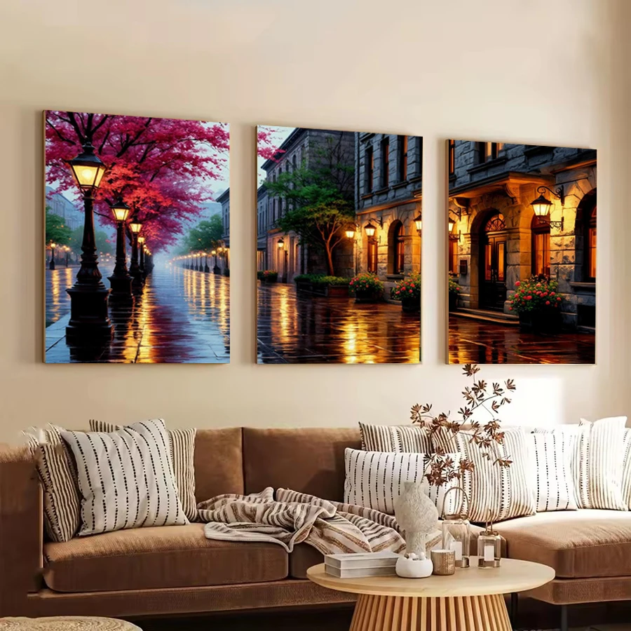 Street Scenery Picture Diy Diamond Art Painting Triptych Warm Streetlight landscape Full Mosaic Embroidery Kits 3 Pieces/Set
Street Scenery Picture Diy Diamond Art Painting Triptych Warm Streetlight landscape Full Mosaic Embroidery Kits 3 Pieces/Set