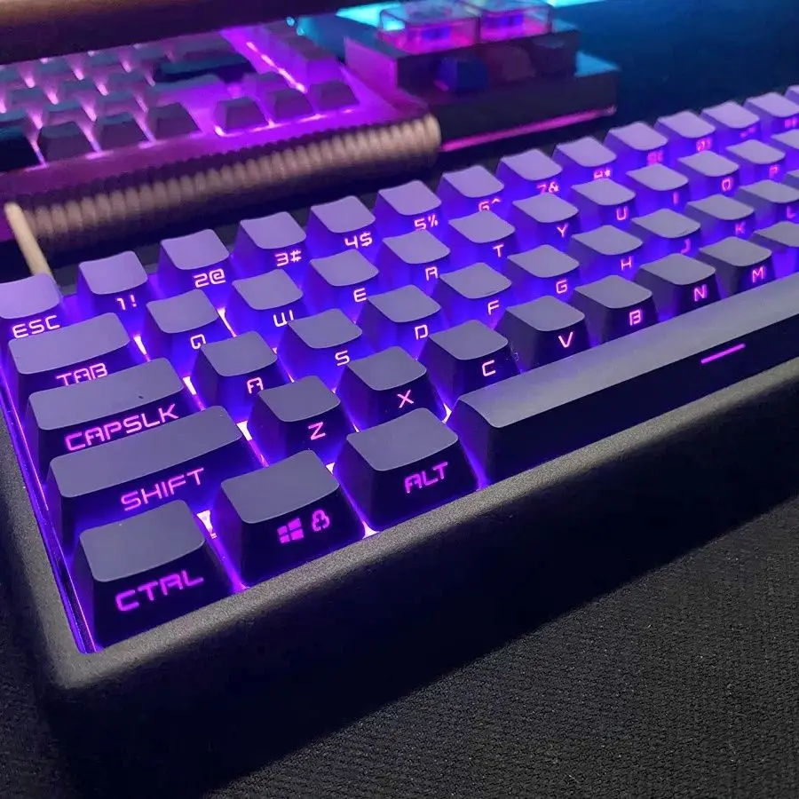 Keycaps high value spot purple gas Donglai keycap gradient side engraving 133 keys PBT two-color injection molding 0EM height
Keycaps high value spot purple gas Donglai keycap gradient side engraving 133 keys PBT two-color injection molding 0EM height