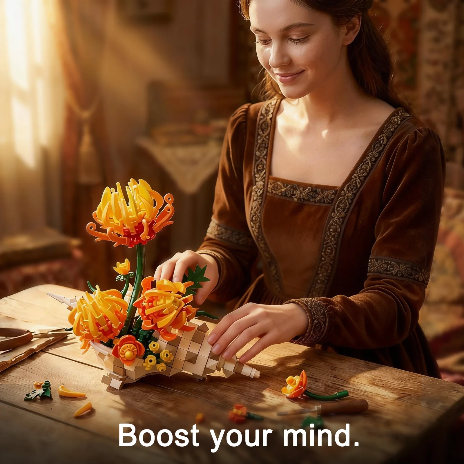 Idea Gardening Min Block Gerbera Educational ToyS Eternal Flower Potted Plant ChrysanthemumBuilding Brick Collection For Girl
Idea Gardening Min Block Gerbera Educational ToyS Eternal Flower Potted Plant ChrysanthemumBuilding Brick Collection For Girl