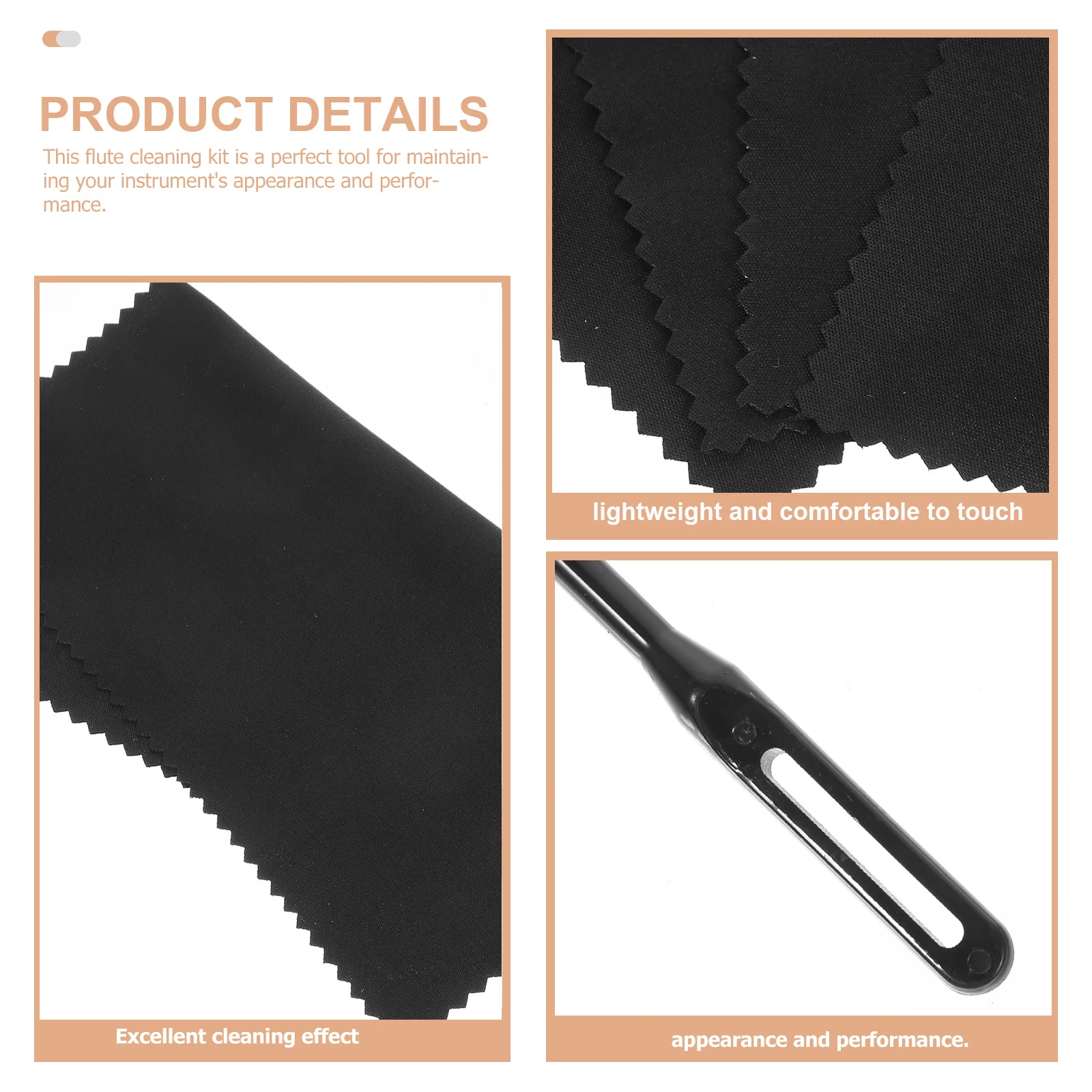 1 set Flute Cleaning Rod Microfiber Cloth Universal Instrument Cleaning Tool Kit For Flute Maintenance Music Accessories
1 set Flute Cleaning Rod Microfiber Cloth Universal Instrument Cleaning Tool Kit For Flute Maintenance Music Accessories