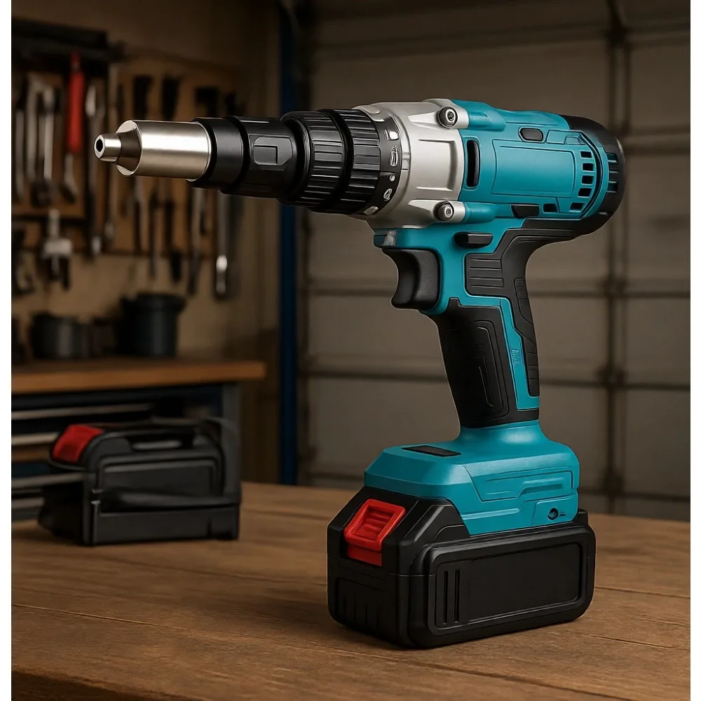 21V Cordless Brushless Rivet Gun Kit with 4Ah Battery and Charger for Aluminum Rivets Auto Repair Construction DIY
21V Cordless Brushless Rivet Gun Kit with 4Ah Battery and Charger for Aluminum Rivets Auto Repair Construction DIY