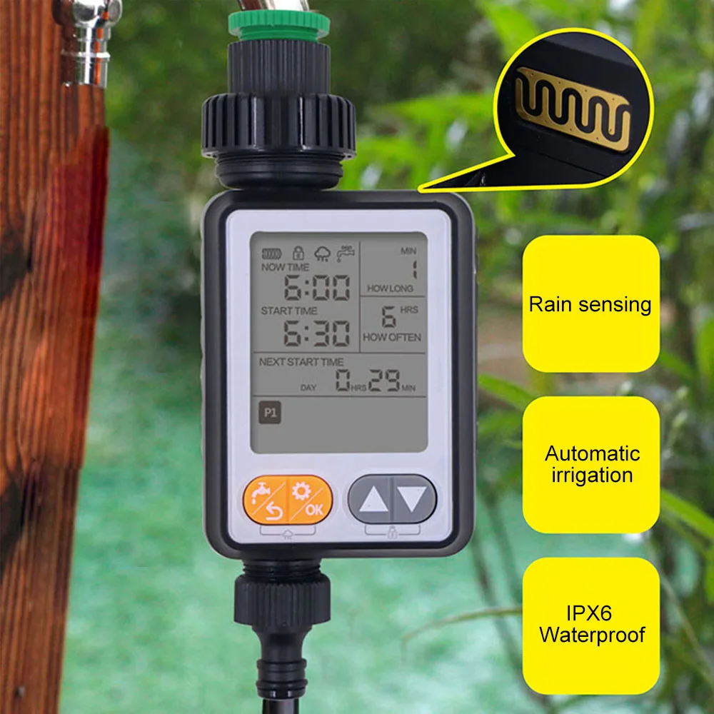 Automatic IRRIG System Garden Water Timer With Rain Sensor 3 Separate Timing Programs Waterproof Irrigation Controller Tools
Automatic IRRIG System Garden Water Timer With Rain Sensor 3 Separate Timing Programs Waterproof Irrigation Controller Tools