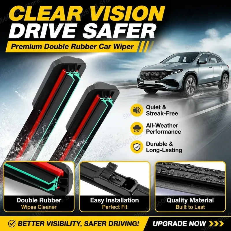 For Mercedes Benz EQA 2021 2022 2023 H243 Front Rear Windshield Wiper Blades All Weather Rain Repellent Quiet Performance
For Mercedes Benz EQA 2021 2022 2023 H243 Front Rear Windshield Wiper Blades All Weather Rain Repellent Quiet Performance