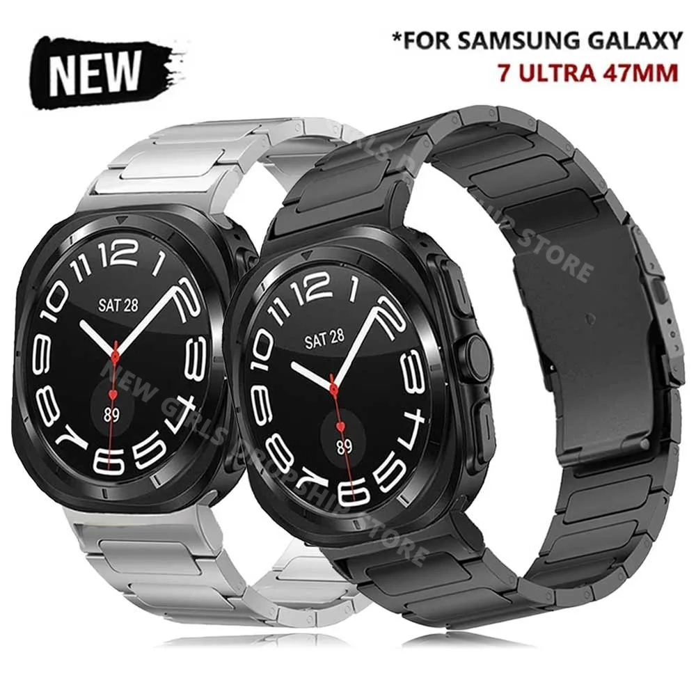 Titanium Watch Band For Samsung Galaxy Watch 7 Ultra 47mm No Gaps Strap for galaxy 7 ULTRA 47MM Mens Metal Business Bracelet
Titanium Watch Band For Samsung Galaxy Watch 7 Ultra 47mm No Gaps Strap for galaxy 7 ULTRA 47MM Mens Metal Business Bracelet