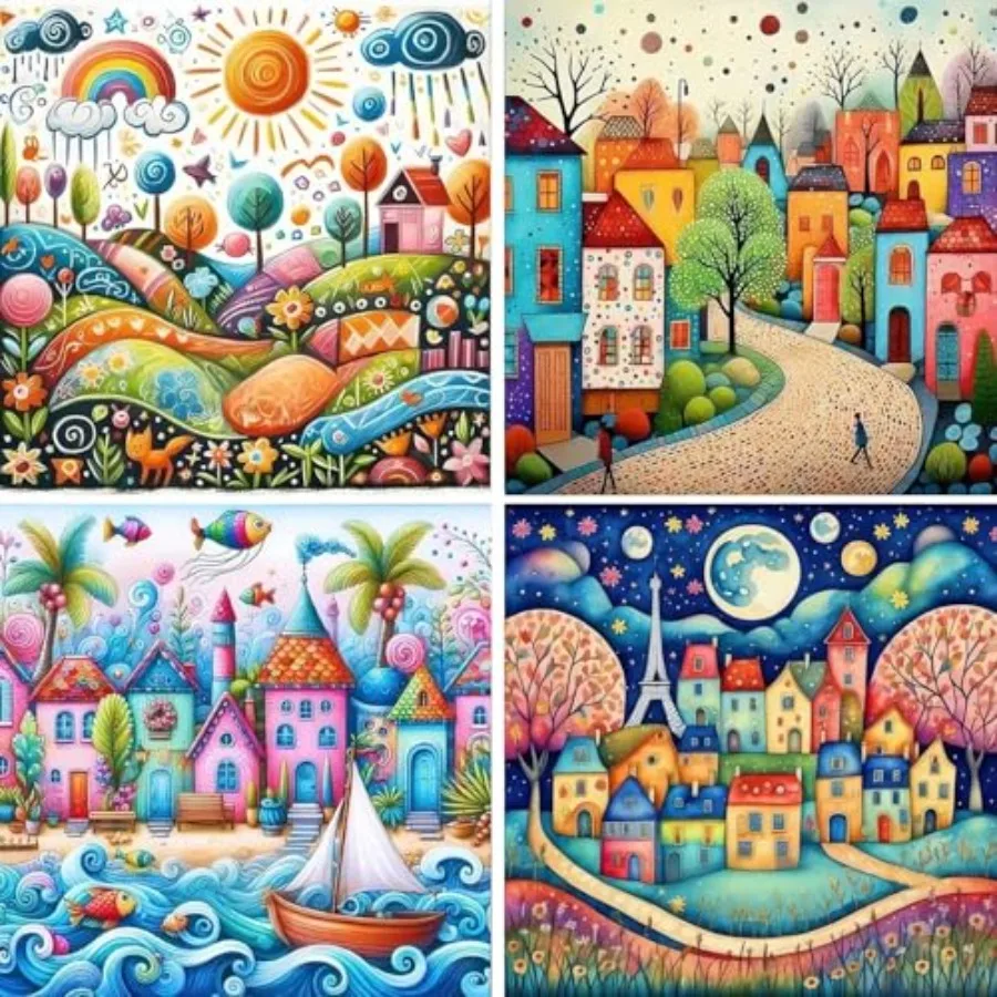 4 Packs Diamond Painting Kits for Adults Cartoon Diamond Painting Crafts DIY 5D Diamond Art Kits for Beginner Home Wall Decorat
4 Packs Diamond Painting Kits for Adults Cartoon Diamond Painting Crafts DIY 5D Diamond Art Kits for Beginner Home Wall Decorat