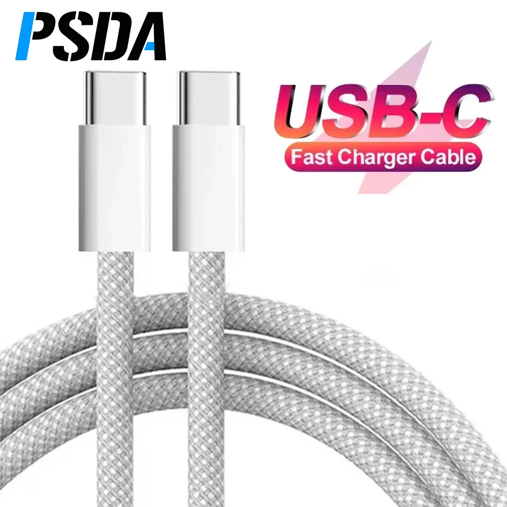 PSDA 3D Original PD 60W 1M USB C to USB C Fast Charger For Phone Weaving Charging Data
PSDA 3D Original PD 60W 1M USB C to USB C Fast Charger For Phone Weaving Charging Data