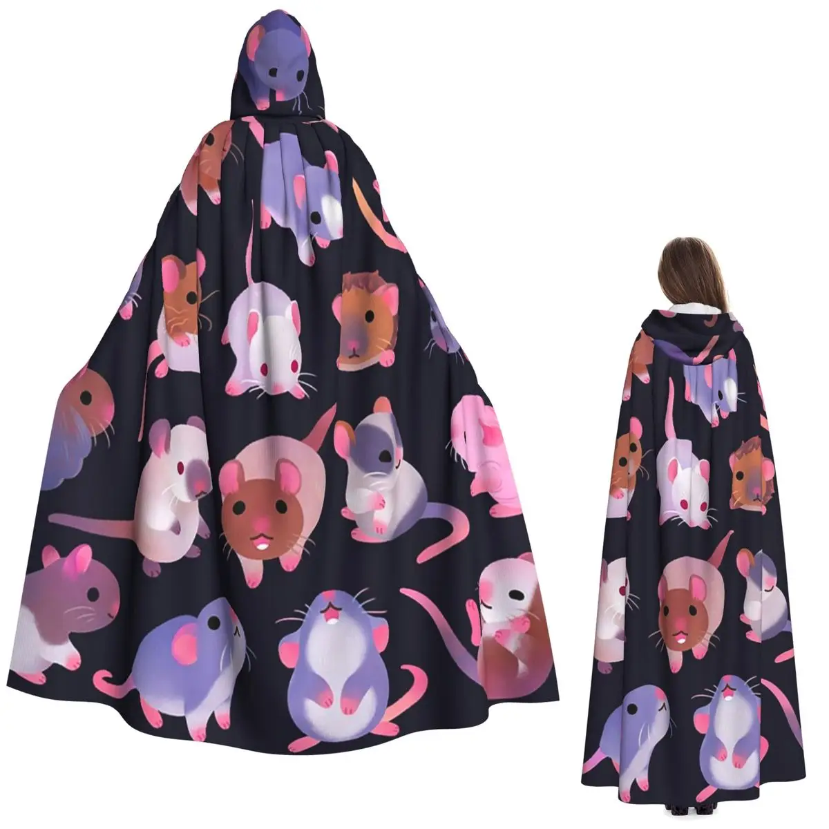 Необычный крыс-темный длинный плащ с капюшоном, средневековый костюм ведьмы, накидка для косплея, накидка на Хэллоуин, вечеринка для взрослых, унисекс
Необычный крыс-темный длинный плащ с капюшоном, средневековый костюм ведьмы, накидка для косплея, накидка на Хэллоуин, вечеринка для взрослых, унисекс