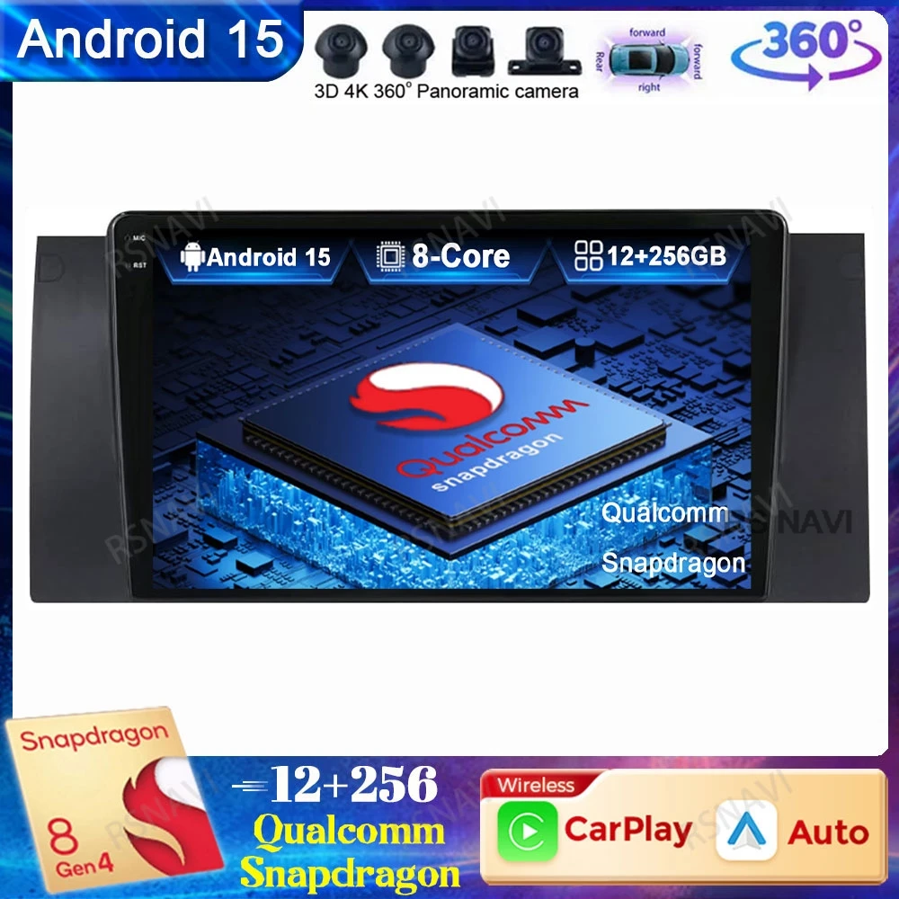 Android 15 Car Radio For BMW M5 E39 E53 X5 1999-2006 Stereo QLED Viedo Player DSP GPS Qualcomm 5G WIFI DVD 4G LTE Head Unit BT
Android 15 Car Radio For BMW M5 E39 E53 X5 1999-2006 Stereo QLED Viedo Player DSP GPS Qualcomm 5G WIFI DVD 4G LTE Head Unit BT