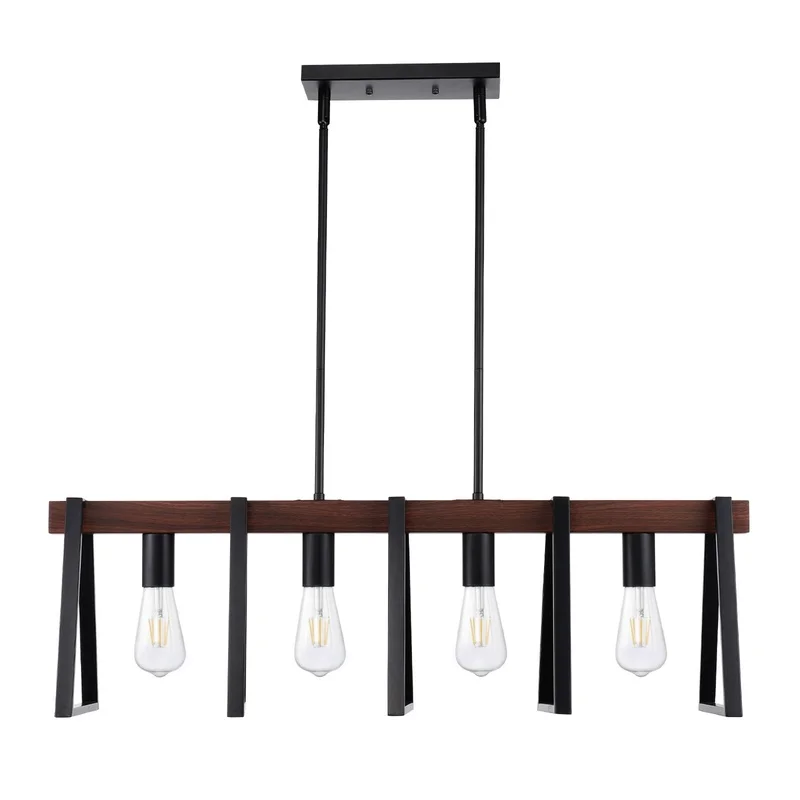 4-Light Kitchen Island Pendant Light with Adjustable Height, E26 Base, Modern Dining Room Fixture
4-Light Kitchen Island Pendant Light with Adjustable Height, E26 Base, Modern Dining Room Fixture