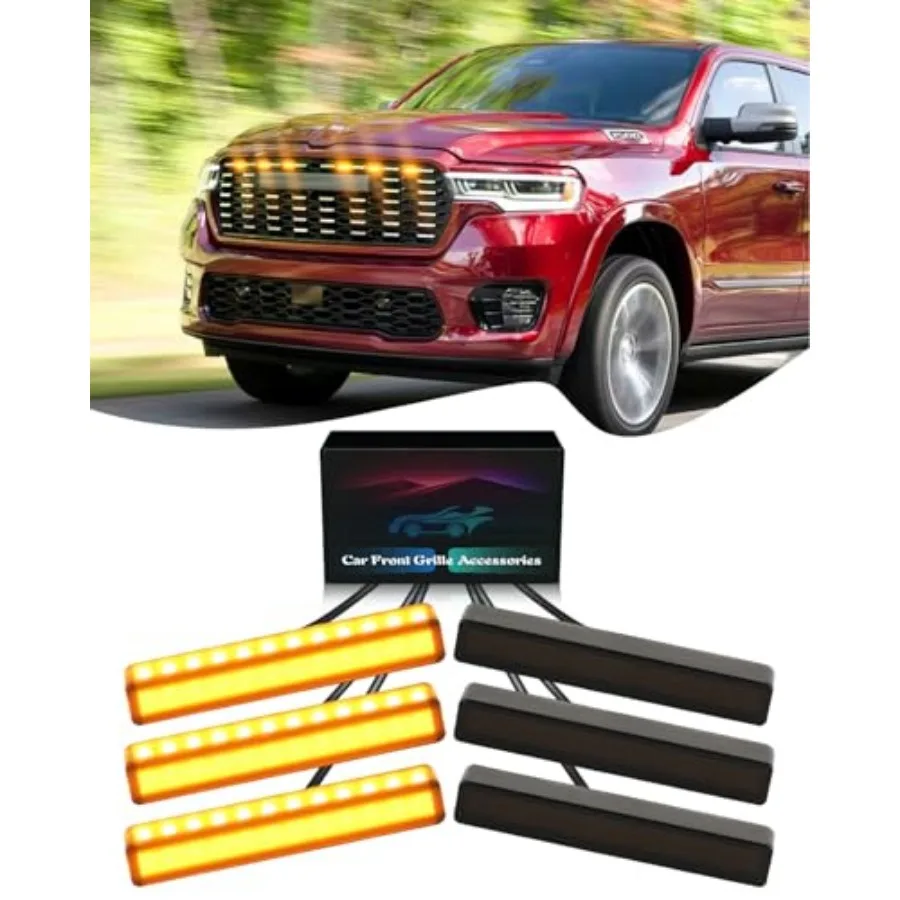 Комплект из 6 светодиодных фонарей для решетки радиатора Dodge Ram 1500 2500 3500 Raptor 2023-2025, передний бампер, аксессуары для Ram 2019-2022
Комплект из 6 светодиодных фонарей для решетки радиатора Dodge Ram 1500 2500 3500 Raptor 2023-2025, передний бампер, аксессуары для Ram 2019-2022