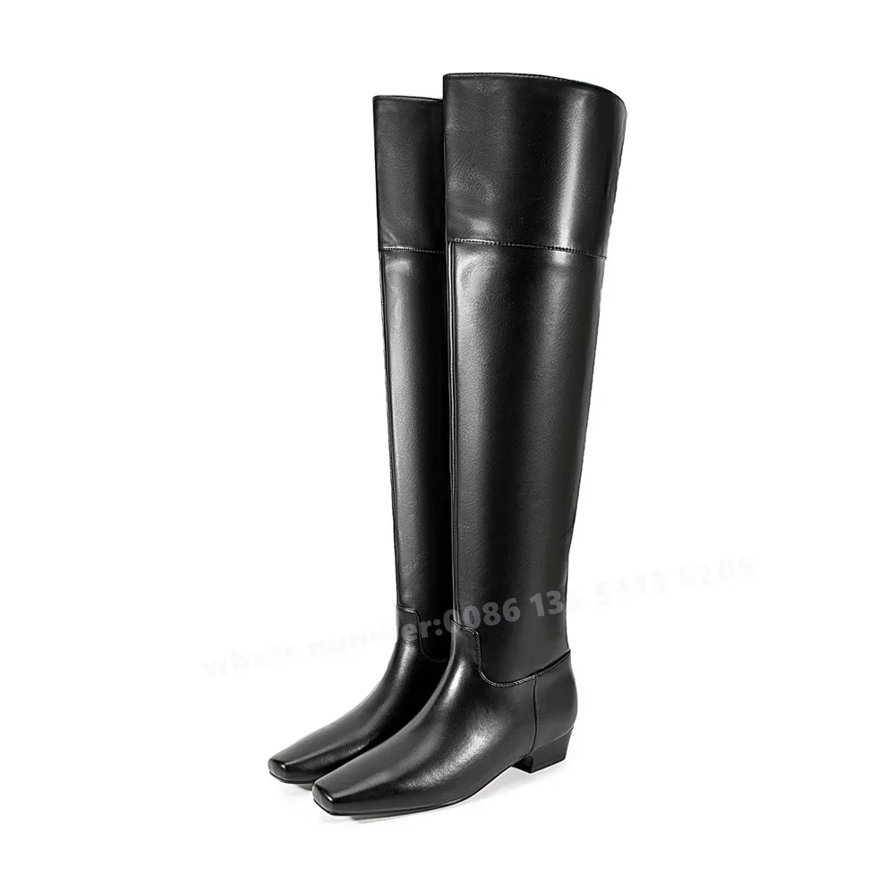 Square Toe Over The Knee Boots Black Mid Heels Solid Patchwork Women's Long Boots Winter 2025 New Genuine Leather Runway Shoes
Square Toe Over The Knee Boots Black Mid Heels Solid Patchwork Women's Long Boots Winter 2025 New Genuine Leather Runway Shoes