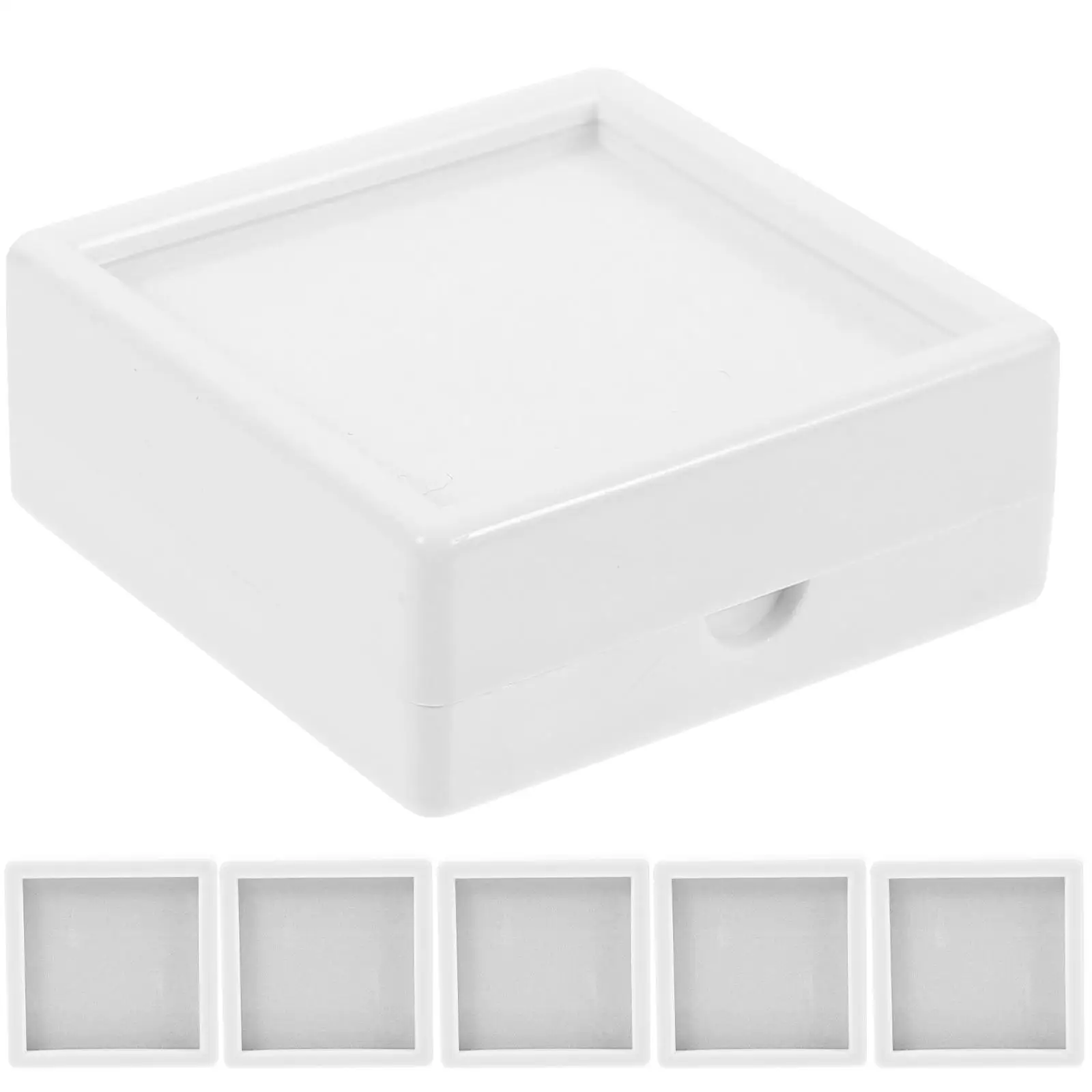 Gemstone Display Case Jewelry Storage Box for Rings Necklaces Earrings Medals Clear Lid ABS Material Lightweight Compact Size
Gemstone Display Case Jewelry Storage Box for Rings Necklaces Earrings Medals Clear Lid ABS Material Lightweight Compact Size