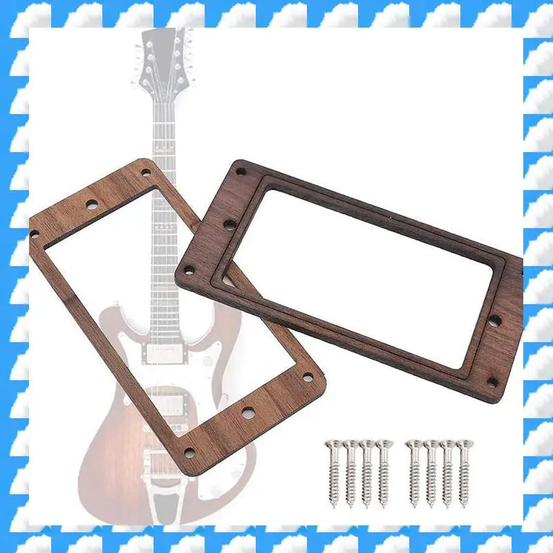 ONGE 10 Pcs Guitar Accessories: 8 Pcs Alloys Tremolo Tailpiece Bridge Crank Bar & 2Pcs Wooden Humbucker Guitar Pickup Frame
ONGE 10 Pcs Guitar Accessories: 8 Pcs Alloys Tremolo Tailpiece Bridge Crank Bar & 2Pcs Wooden Humbucker Guitar Pickup Frame