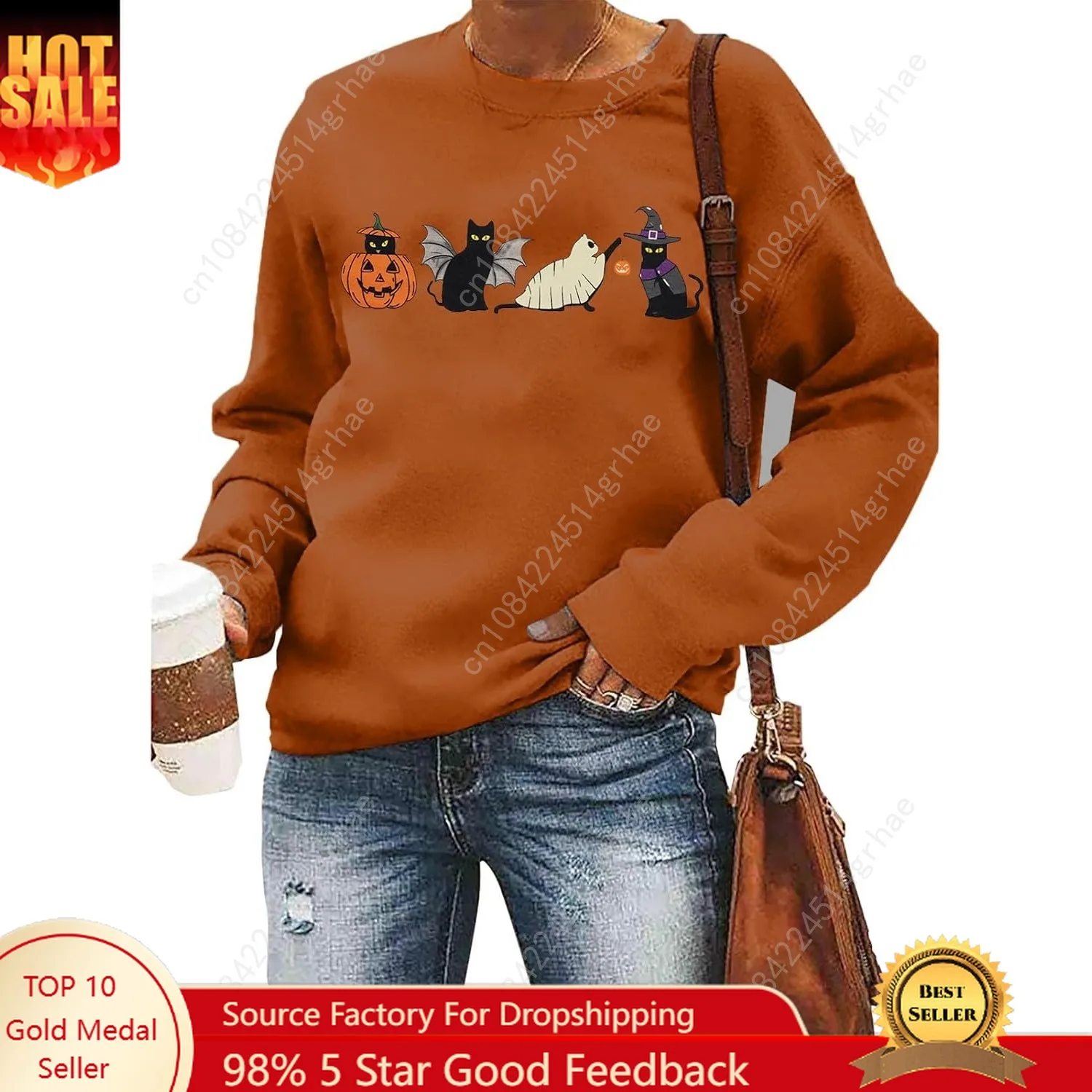 Halloween Cat Sweatshirt Women Spooky Season Shirts Cute Ghost Cat Pumpkin Tee Halloween Crewneck Pullover Top
Halloween Cat Sweatshirt Women Spooky Season Shirts Cute Ghost Cat Pumpkin Tee Halloween Crewneck Pullover Top