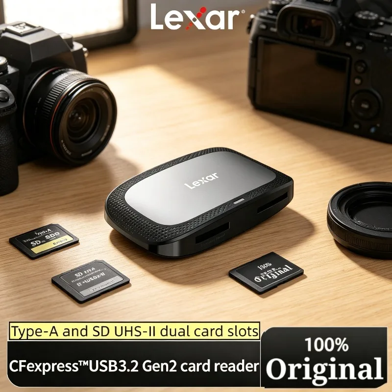 Lexar CFexpress Hi-Speed 10Gbps 2-in-1 Type A card reader USB Type C Interface CFE Card Reader SD Card Reader USB 3.2 Gen2 8K
Lexar CFexpress Hi-Speed 10Gbps 2-in-1 Type A card reader USB Type C Interface CFE Card Reader SD Card Reader USB 3.2 Gen2 8K