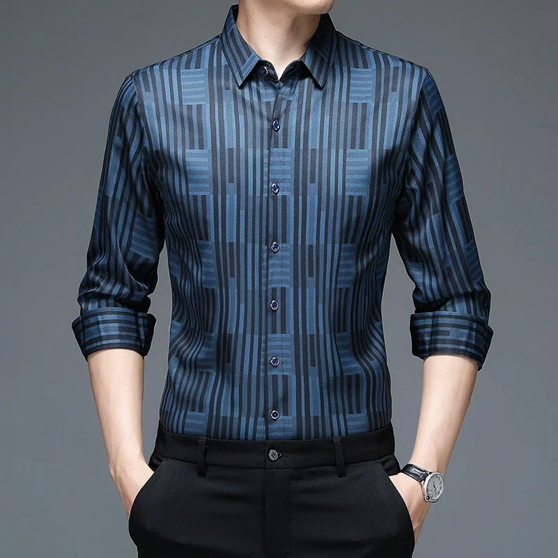 New Men's Casual Printed Long Sleeved Lapel Shirt for Spring and Autumn Fashion Comfortable Wrinkle Free Top Without Ironing
New Men's Casual Printed Long Sleeved Lapel Shirt for Spring and Autumn Fashion Comfortable Wrinkle Free Top Without Ironing