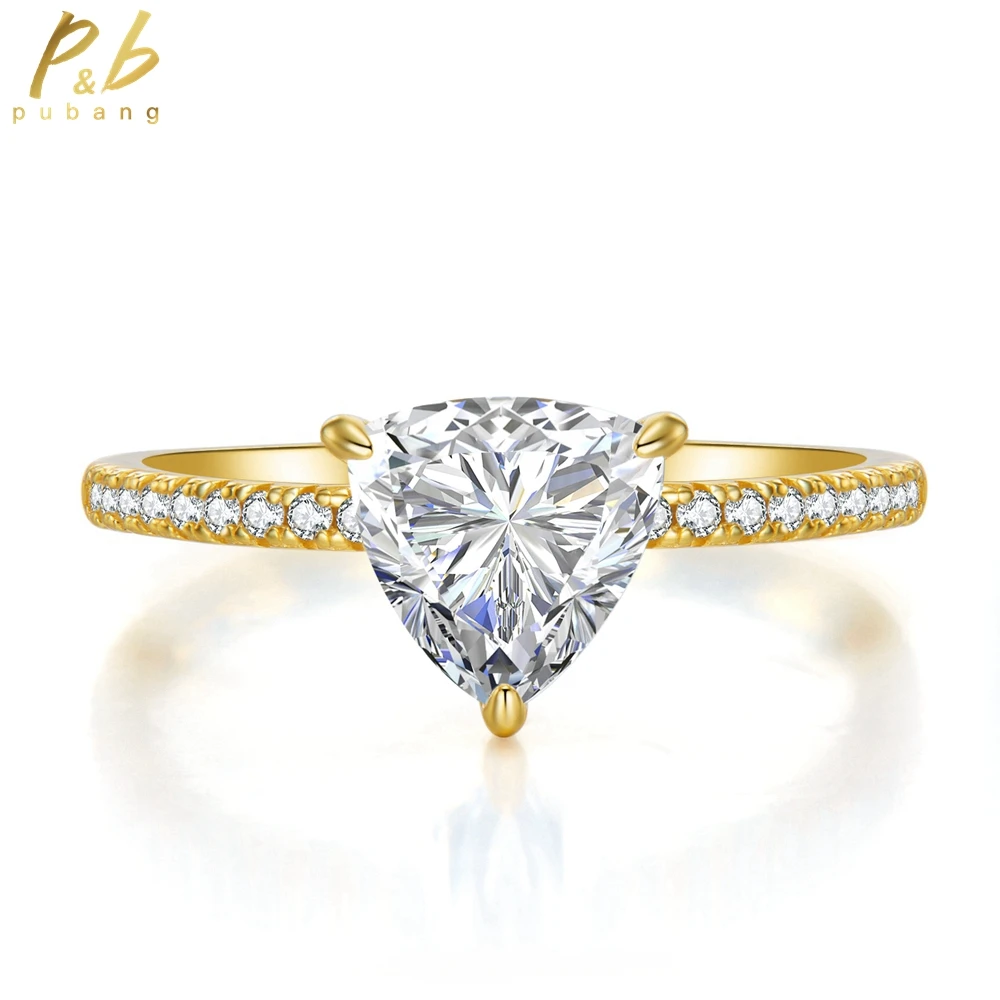 PuBang Fine Jewelry Real 925 Sterling Silver Full Gemstone Created Moissanite Trillion Diamond Ring for Women Gift Drop Shipping
PuBang Fine Jewelry Real 925 Sterling Silver Full Gemstone Created Moissanite Trillion Diamond Ring for Women Gift Drop Shipping