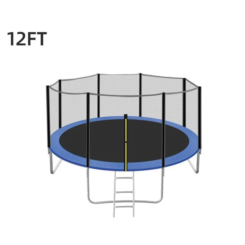 Blue 12 FT/14 Ft Heavy Duty Round Fitness Trampoline with Protective Net, Indoor Outdoor Exercise Equipment for Kids and Adults
Blue 12 FT/14 Ft Heavy Duty Round Fitness Trampoline with Protective Net, Indoor Outdoor Exercise Equipment for Kids and Adults