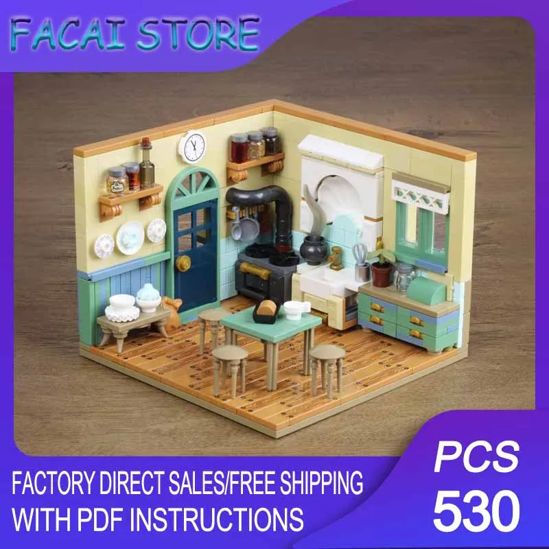 Modular City Building Model Moc Building Bricks Modular Vintage Kitchen Technology Blocks Christmas DIY Toy Construction Gifts
Modular City Building Model Moc Building Bricks Modular Vintage Kitchen Technology Blocks Christmas DIY Toy Construction Gifts