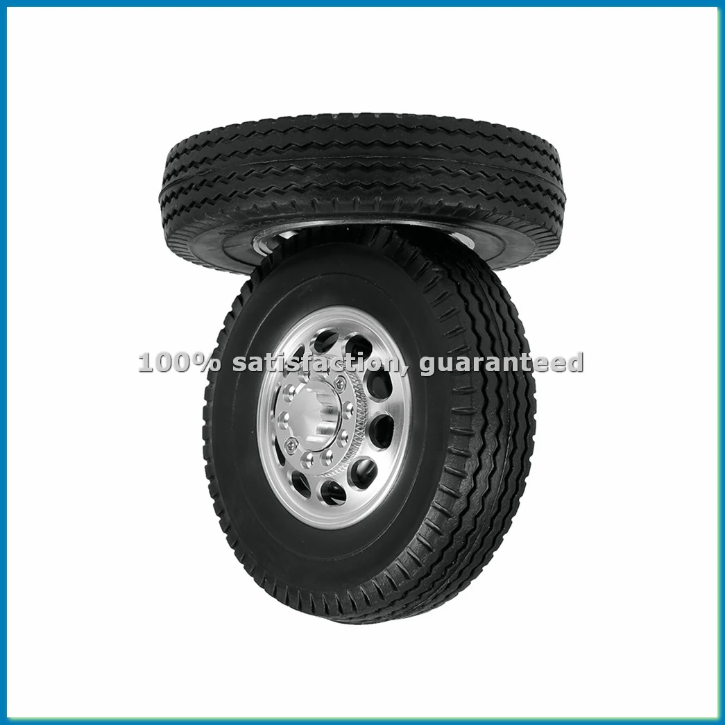 Front Rubber Low Loader Wheels Tire Tyre with CNC Aluminum Rims for 1/14 RC Tractor Trailer Truck-ABVK
Front Rubber Low Loader Wheels Tire Tyre with CNC Aluminum Rims for 1/14 RC Tractor Trailer Truck-ABVK