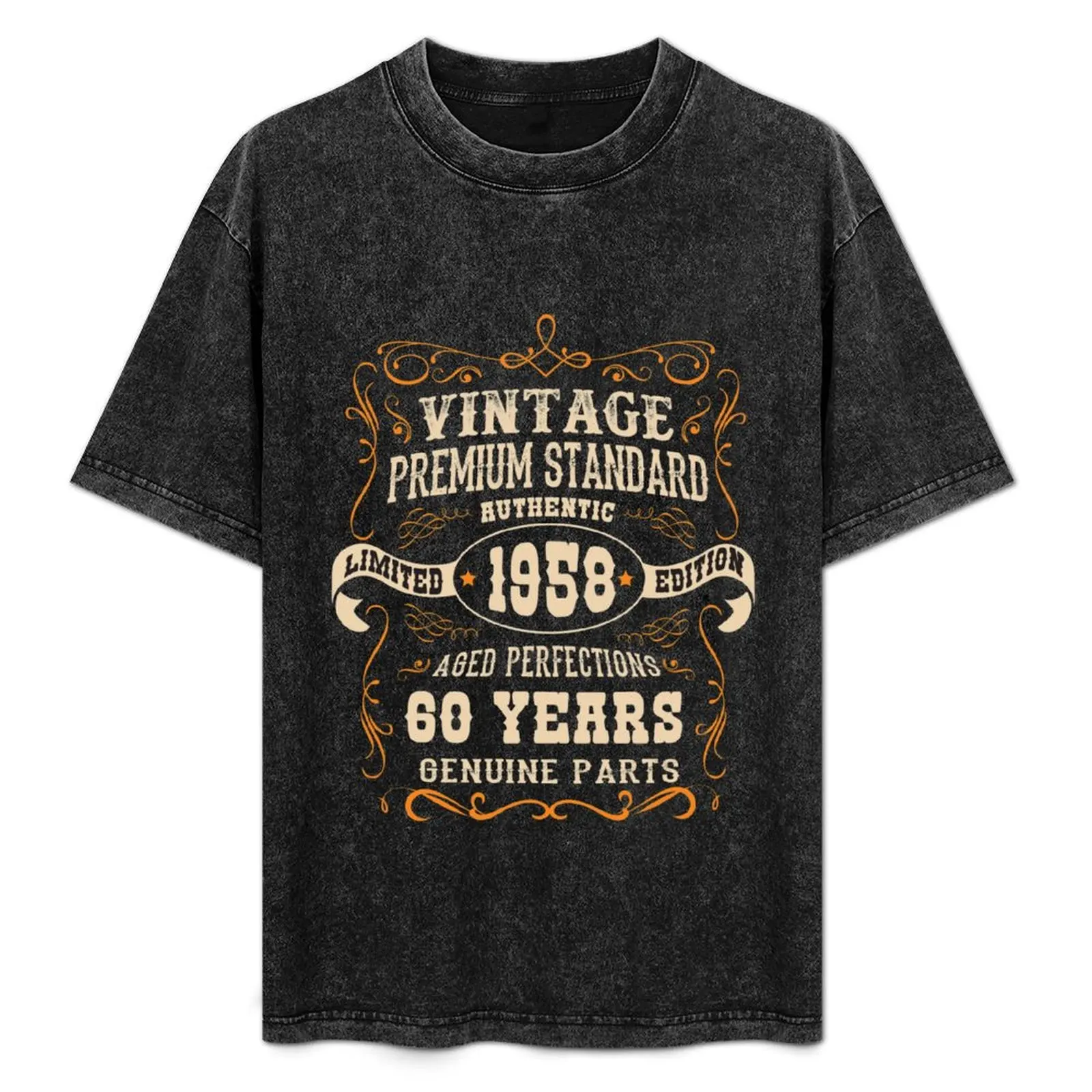 Vintage 60th Birthday- Antique Made In 1958 T-Shirt Basic Casual Short Sleeve Cotton Shirt
Vintage 60th Birthday- Antique Made In 1958 T-Shirt Basic Casual Short Sleeve Cotton Shirt