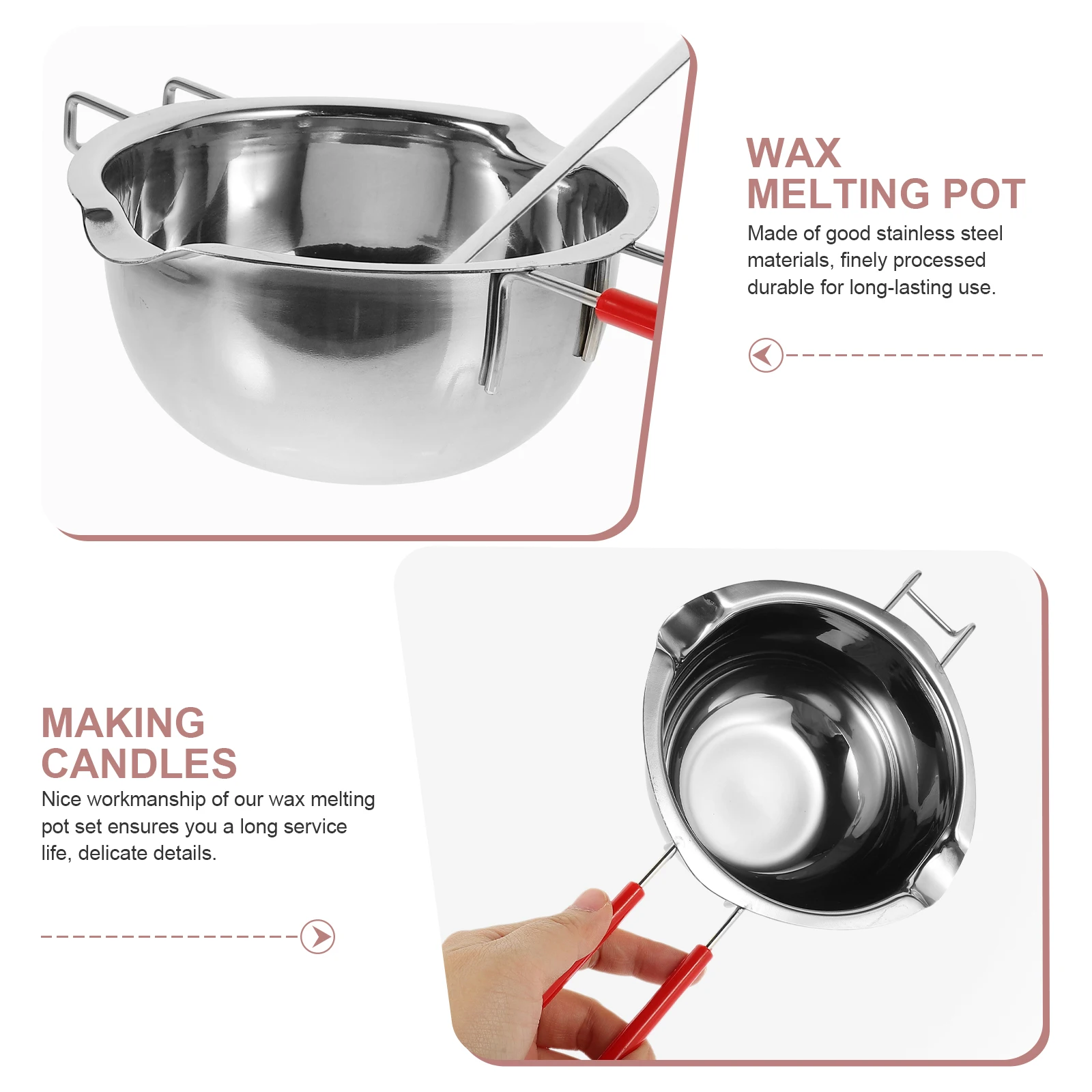 Aromatherapy Wax Melting Pot Kit Stainless Steel Bowl Pan Maker Set Durable Practical Long Lasting Use Fine Workmanship
Aromatherapy Wax Melting Pot Kit Stainless Steel Bowl Pan Maker Set Durable Practical Long Lasting Use Fine Workmanship
