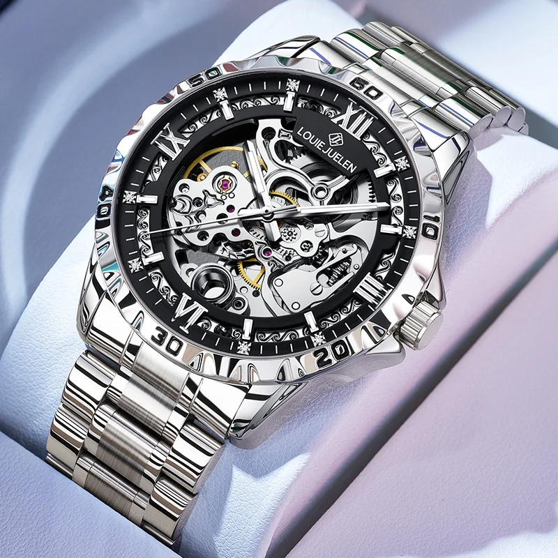 Men's Watch Fully Automatic Hollow Mechanical Watch Male Watch Business Waterproof Luminous Wristwatch
Men's Watch Fully Automatic Hollow Mechanical Watch Male Watch Business Waterproof Luminous Wristwatch