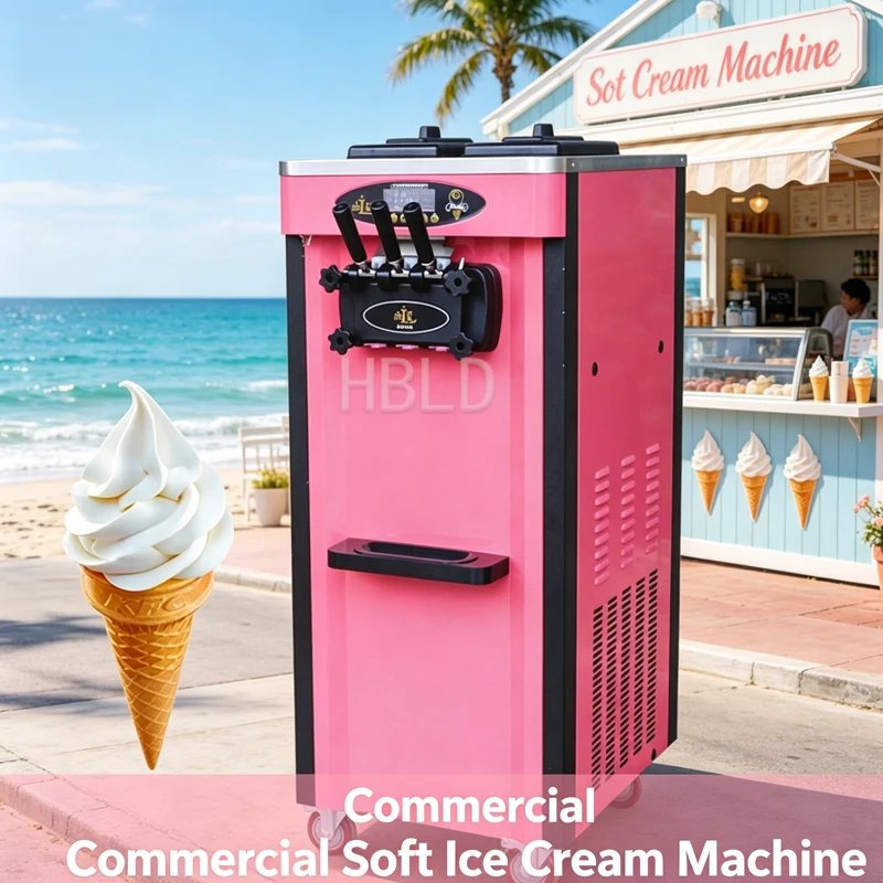 Commercial Vertical Desktop Ice Cream Machine Three Flavor Sweet Cone Maker for Business Use
Commercial Vertical Desktop Ice Cream Machine Three Flavor Sweet Cone Maker for Business Use