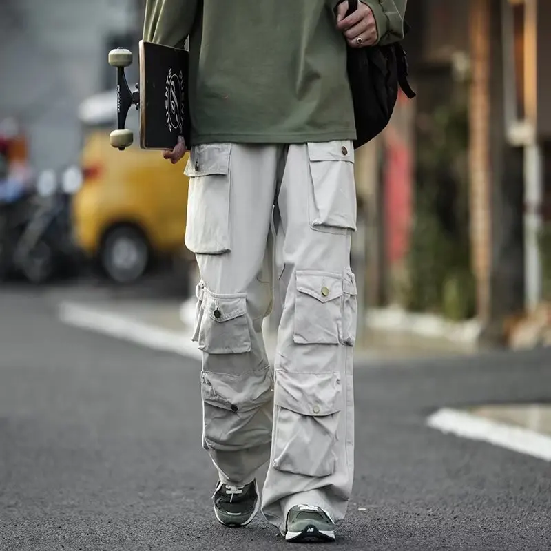 Multi-pockets Cargo Pants Streetwear Hip-hop Mopping Trousers Harajuku Tooling Pant Men's Vintage Loose Casual Jogging Pants
Multi-pockets Cargo Pants Streetwear Hip-hop Mopping Trousers Harajuku Tooling Pant Men's Vintage Loose Casual Jogging Pants