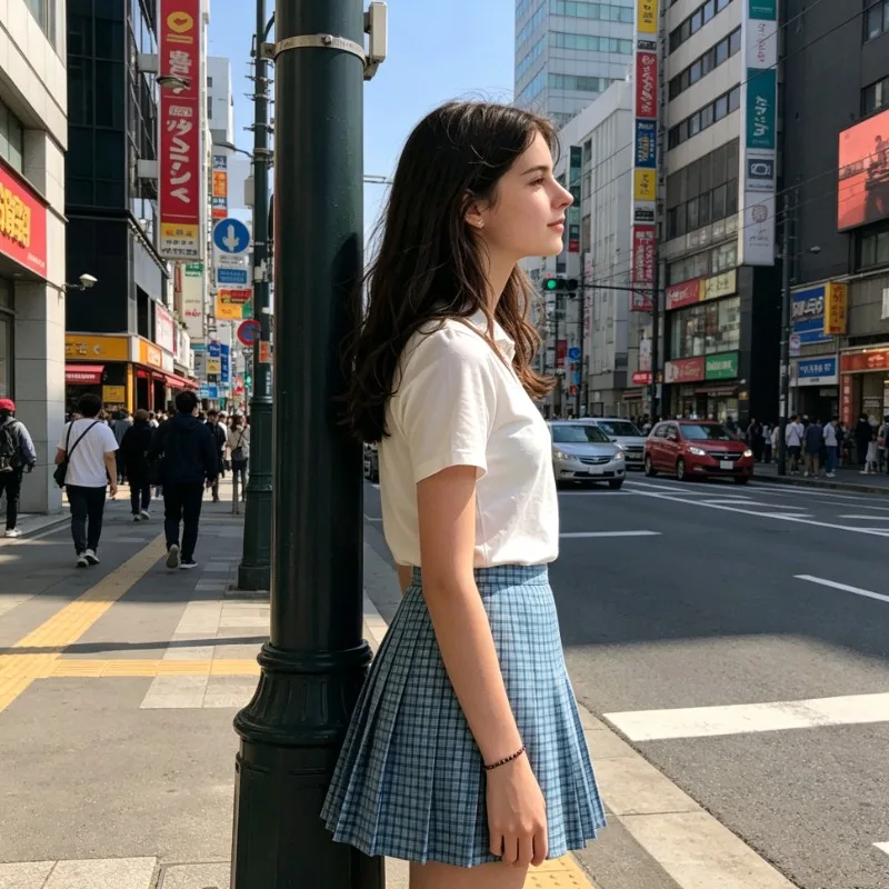 New College Style Polo Short Sleeved Set, Front Shoulder Polo Shirt Top, Paired with Plaid Skirt, Girls' Daily Uniform
New College Style Polo Short Sleeved Set, Front Shoulder Polo Shirt Top, Paired with Plaid Skirt, Girls' Daily Uniform