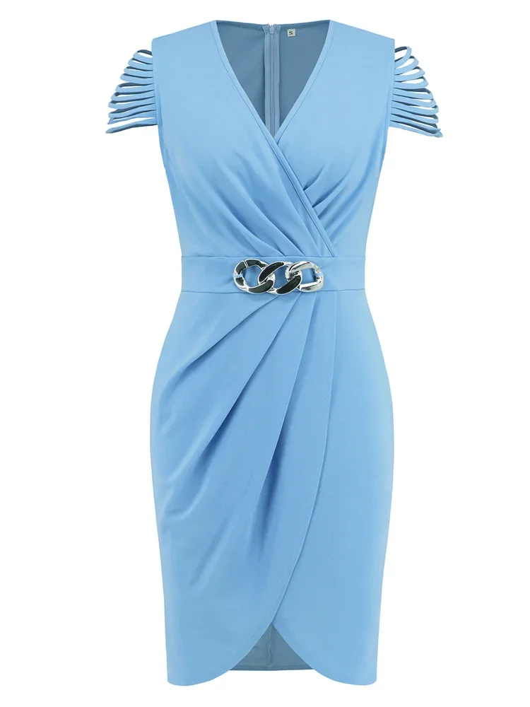 2025 Solid Summer Women Summer Bodycon Dress Office Ladies Work Sundress Sexy V Neck Short Sleeve Party Club Dresses OL Vestidos
2025 Solid Summer Women Summer Bodycon Dress Office Ladies Work Sundress Sexy V Neck Short Sleeve Party Club Dresses OL Vestidos