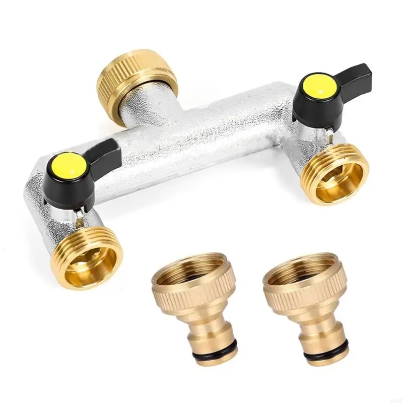 583C Practical Double Control Garden Faucet Adapters with Portable Sturdy Brass Construction and Rustproof Easy Installion
583C Practical Double Control Garden Faucet Adapters with Portable Sturdy Brass Construction and Rustproof Easy Installion