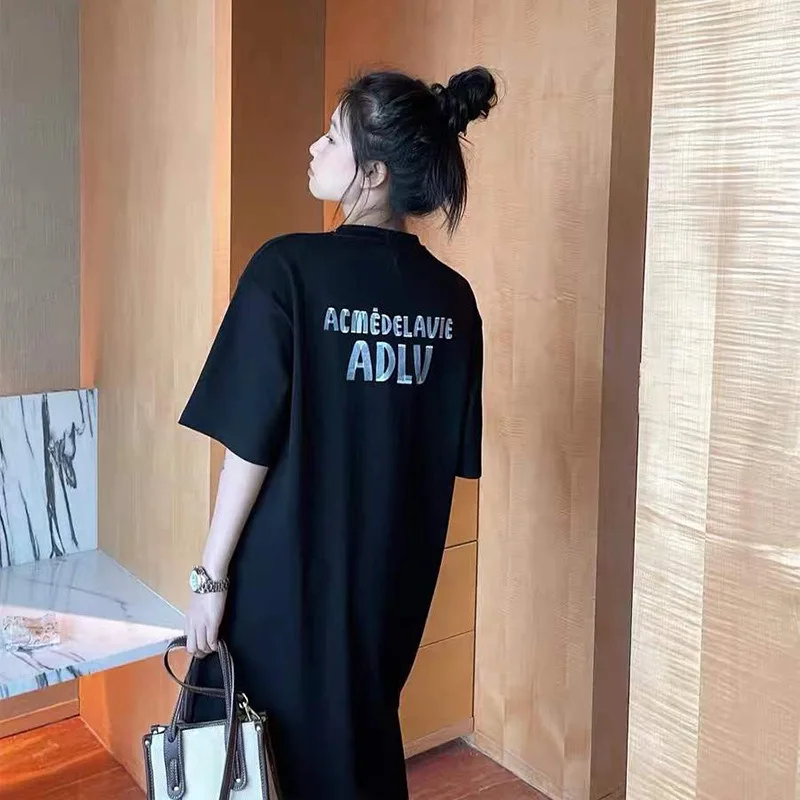Summer Casual Short Sleeve Midi Dress over Knee Loose Dress Home Clothes Outdoor Wear Comfortable Polyester Long Dress
Summer Casual Short Sleeve Midi Dress over Knee Loose Dress Home Clothes Outdoor Wear Comfortable Polyester Long Dress