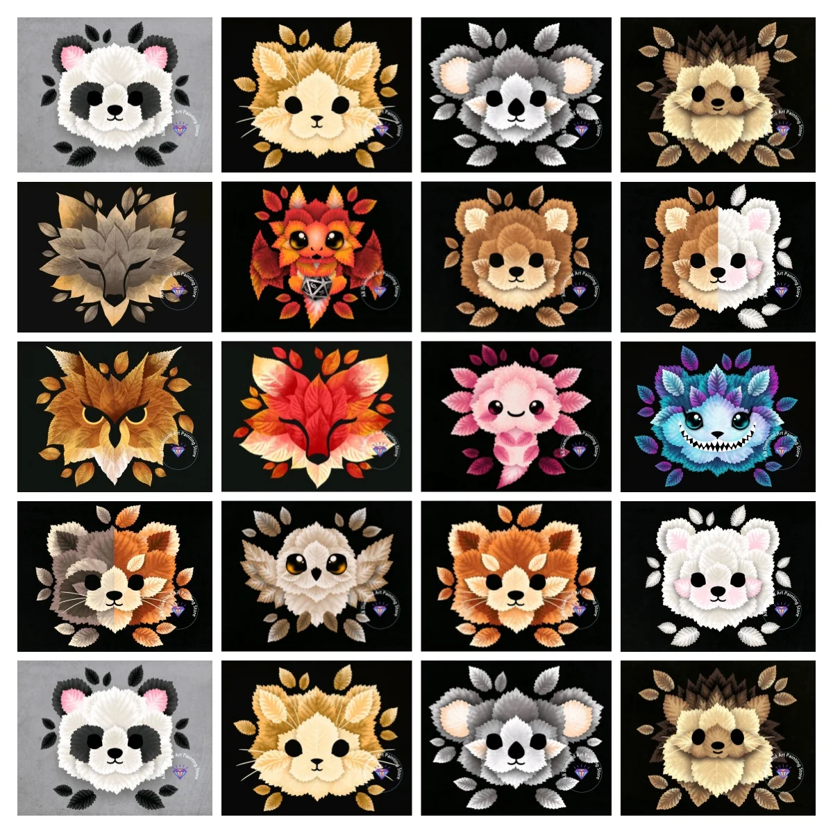 Cheshire Cat Fox Raccoons AB Diamond Painting Kits Square Round Diamond 5D DIY Mosaic Handmade Art Adult Gift Home Decoration
Cheshire Cat Fox Raccoons AB Diamond Painting Kits Square Round Diamond 5D DIY Mosaic Handmade Art Adult Gift Home Decoration