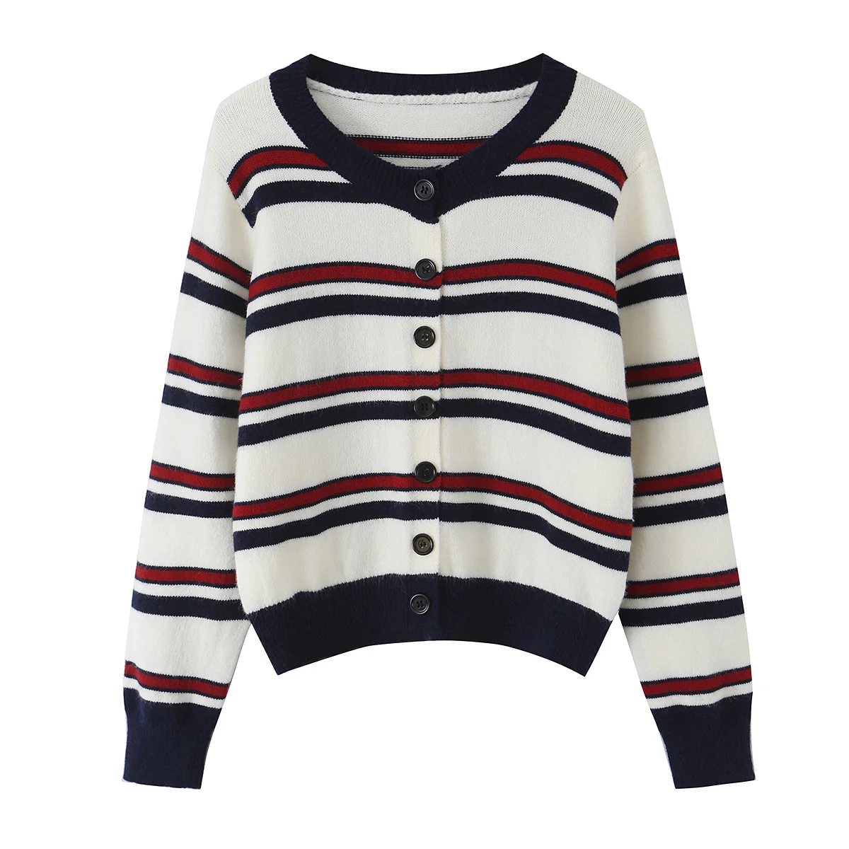 2026 Autumn Winter Women's Vintage Chic O-neck Buttons Open Sweaters Lady Casual Elegant Knitted Striped High Street Cardigans
2026 Autumn Winter Women's Vintage Chic O-neck Buttons Open Sweaters Lady Casual Elegant Knitted Striped High Street Cardigans