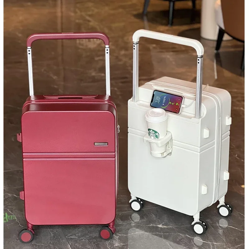 New Rolling Luggage Wide Pull Rod Suitcase Women's Makeup Bag Rrolley Travel Suitcase Silent Universal Wheel Large Capacity
New Rolling Luggage Wide Pull Rod Suitcase Women's Makeup Bag Rrolley Travel Suitcase Silent Universal Wheel Large Capacity
