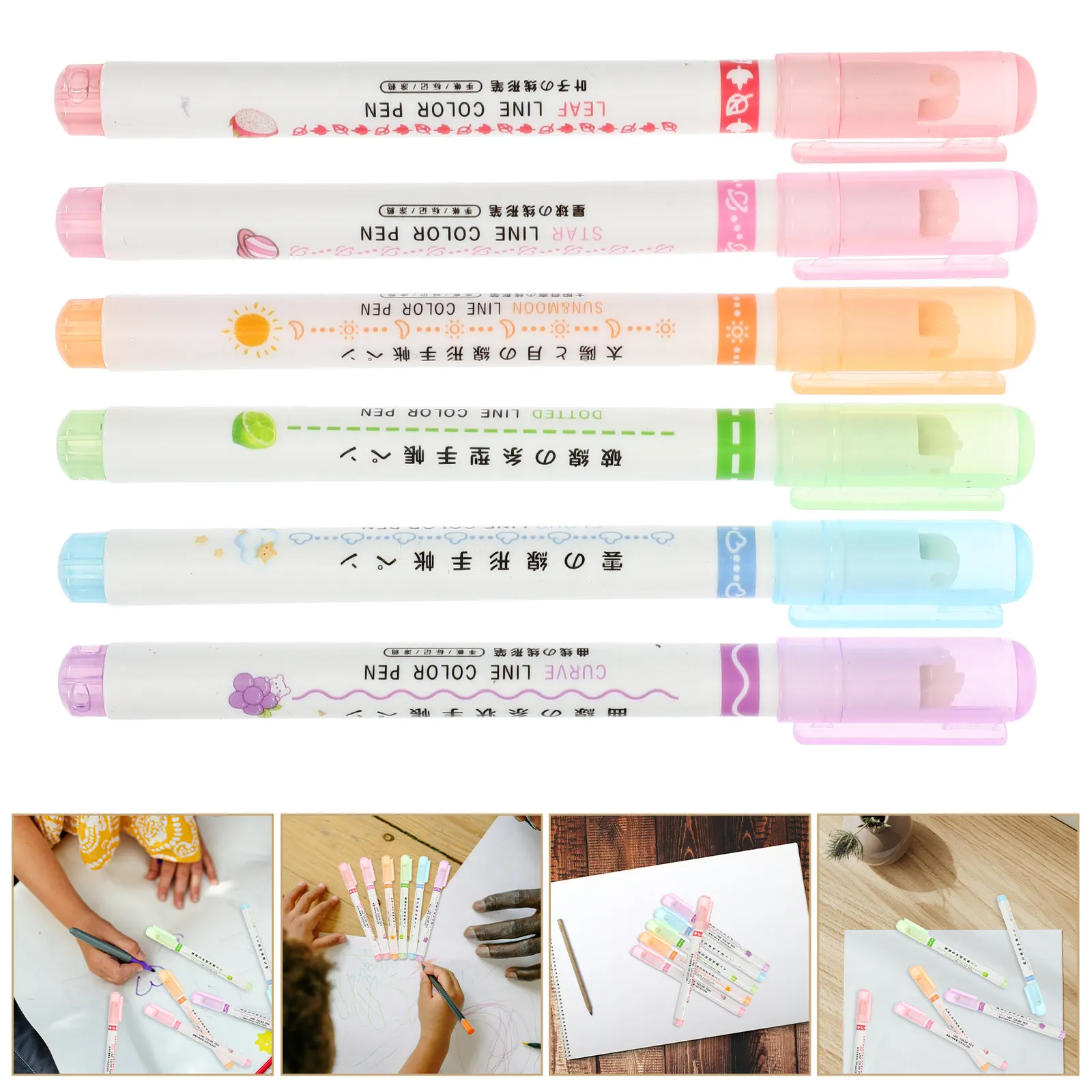 6Pcs Marker Pens ABS Plastic Colorful Roller Pens for Study Note Marking Office and Home Roller Highlighters
6Pcs Marker Pens ABS Plastic Colorful Roller Pens for Study Note Marking Office and Home Roller Highlighters