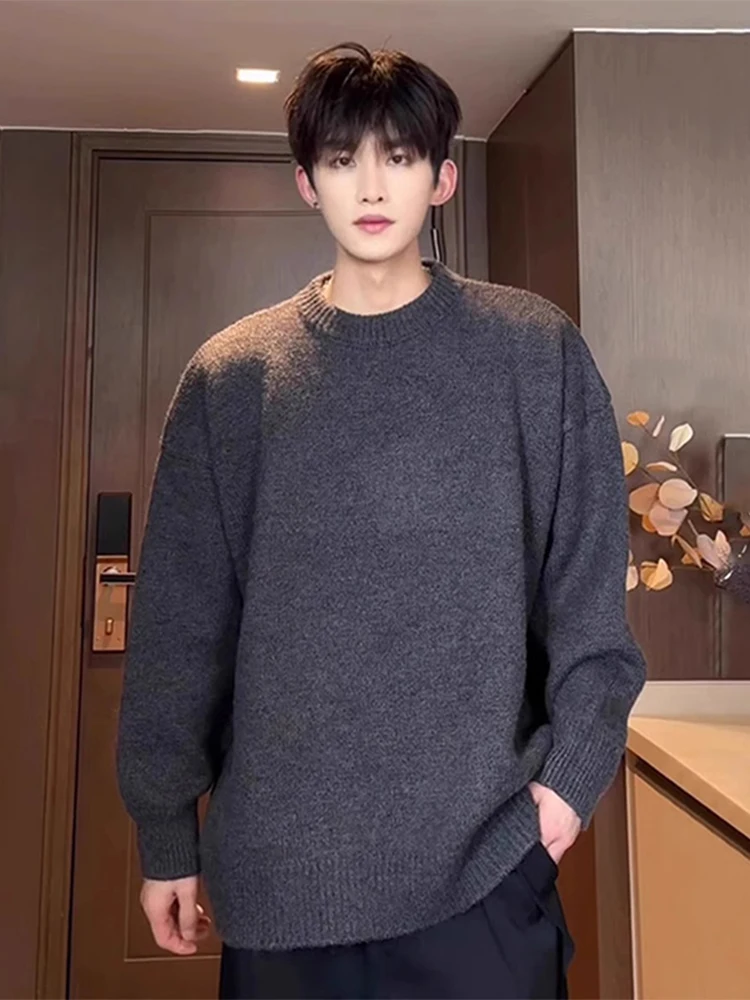 Мужской вязаный свитер Lazy Style с круглым вырезом, плотный, в американском ретро-стиле, зимний, повседневный, свободного кроя
Мужской вязаный свитер Lazy Style с круглым вырезом, плотный, в американском ретро-стиле, зимний, повседневный, свободного кроя