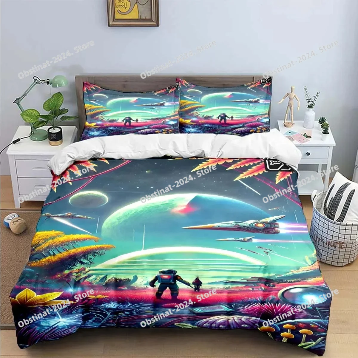 Fashion Anime 3D Game N-No-Man's-Sky Print Bedding Sets Bed Supplies Set Duvet Cover Bed Comforter Set Bedding Set Luxury Gift
Fashion Anime 3D Game N-No-Man's-Sky Print Bedding Sets Bed Supplies Set Duvet Cover Bed Comforter Set Bedding Set Luxury Gift
