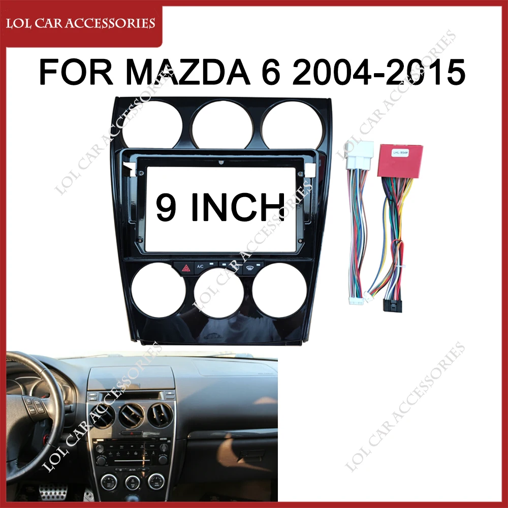 9 Inch Fascias For Mazda 6 2004-2015 Car Radio Accessories Android Stereo MP5 Player GPS 2Din Head Unit Casing Frame Dash Cover
9 Inch Fascias For Mazda 6 2004-2015 Car Radio Accessories Android Stereo MP5 Player GPS 2Din Head Unit Casing Frame Dash Cover